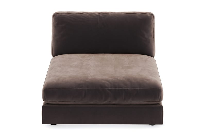 Arken 1-sits Divanmodul i Sammet - Brun - Möbler - Soffa - Modulsoffor - Övriga moduler till modulsoffa