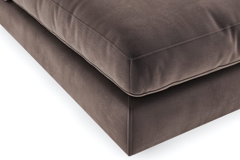 Arken 1-sits Divanmodul i Sammet - Brun - Möbler - Soffa - Modulsoffor - Övriga moduler till modulsoffa