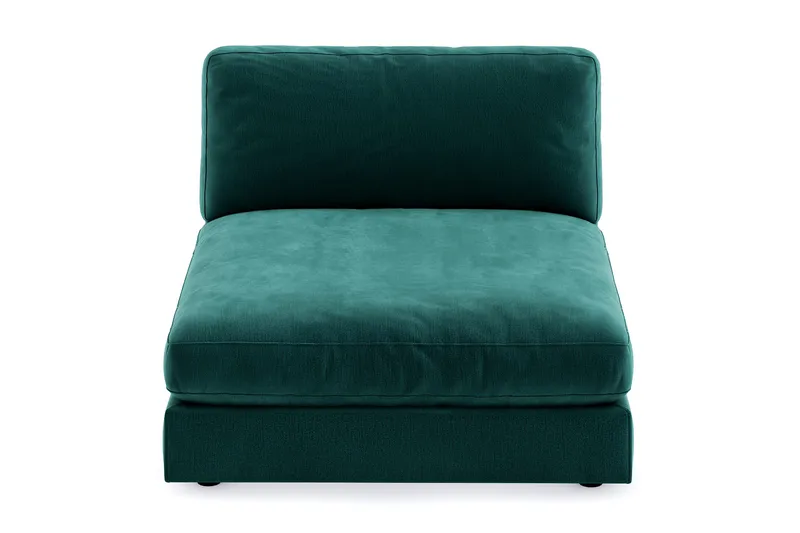 Arken 1-sits Divanmodul i Sammet - Grön - Möbler - Soffa - Modulsoffor - Övriga moduler till modulsoffa