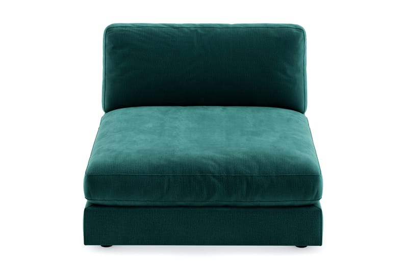 Arken 1-sits Divanmodul i Sammet - Grön - Möbler - Soffa - Modulsoffor - Övriga moduler till modulsoffa