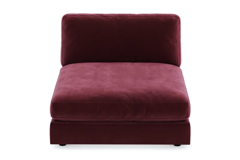 Arken 1-sits Divanmodul i Sammet - Lila - Möbler - Soffa - Modulsoffor - Övriga moduler till modulsoffa