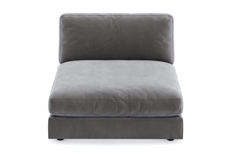 Arken 1-sits Divanmodul i Sammet - Mörkgrå - Möbler - Soffa - Modulsoffor - Övriga moduler till modulsoffa