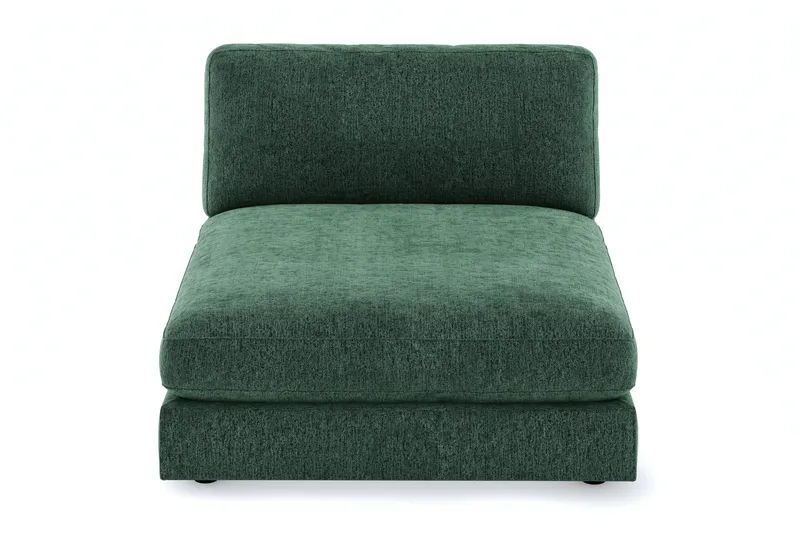 Arken 1-sits Divanmodul i Sammet - Mörkgrön - Möbler - Soffa - Modulsoffor - Övriga moduler till modulsoffa