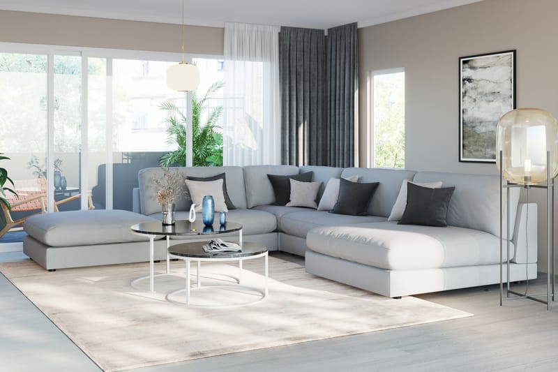 Arken 1-sits Divanmodul i Tyg - Grå - Möbler - Soffa - Modulsoffor - Övriga moduler till modulsoffa