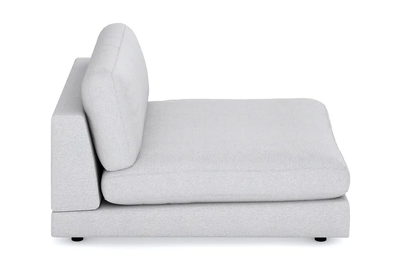 Arken 1-sits Divanmodul i Tyg - Ljusgrå - Möbler - Soffa - Modulsoffor - Övriga moduler till modulsoffa