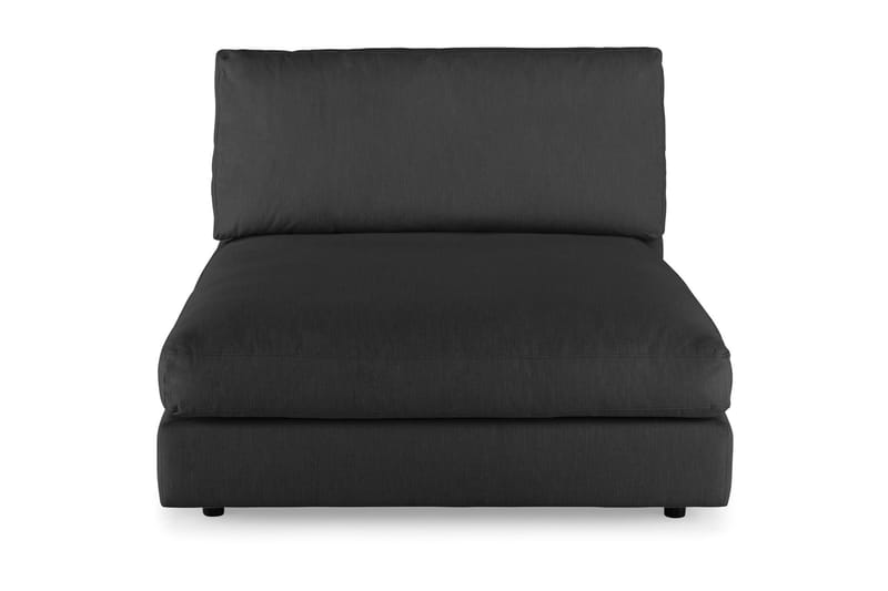 Arken 2-sits Divanmodul i Tyg - Svart - Möbler - Soffa - Modulsoffor - Övriga moduler till modulsoffa