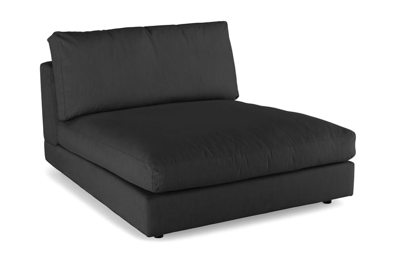 Arken 2-sits Divanmodul i Tyg - Svart - Möbler - Soffa - Modulsoffor - Övriga moduler till modulsoffa