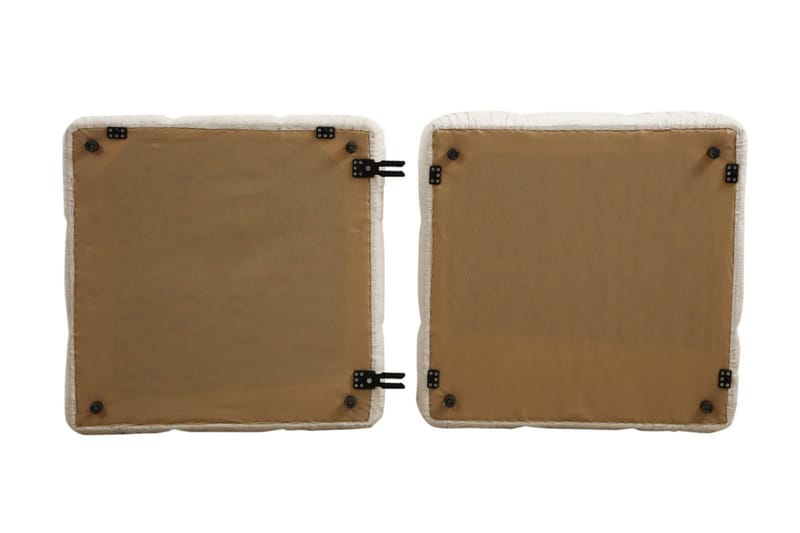 Belgin Högermodul / Fåtölj 95 cm med fasta armstöd och repdetaljer - Cream - Möbler - Soffa - Modulsoffor - Övriga moduler till modulsoffa