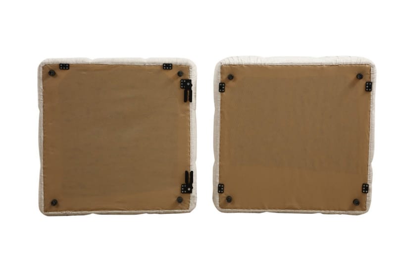Belgin Högermodul / Fåtölj 95 cm med fasta armstöd och repdetaljer - Cream - Möbler - Soffa - Modulsoffor - Övriga moduler till modulsoffa