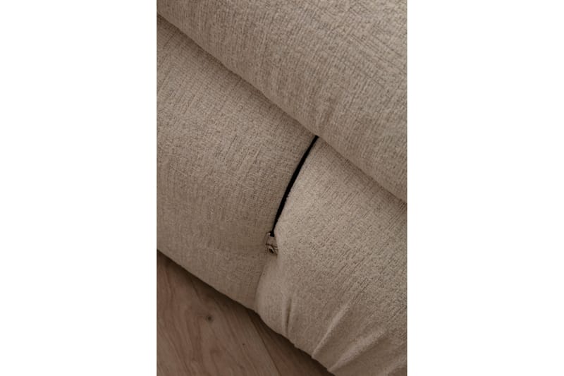 Belgin Högermodul / Fåtölj 95 cm med fasta armstöd och repdetaljer - Cream - Möbler - Soffa - Modulsoffor - Övriga moduler till modulsoffa