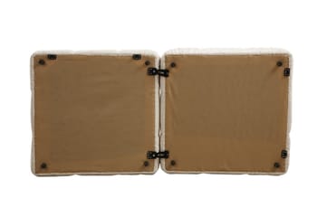 Belgin Högermodul / Fåtölj 95 cm med fasta armstöd och repdetaljer - Cream - Möbler - Soffa - Modulsoffor - Övriga moduler till modulsoffa