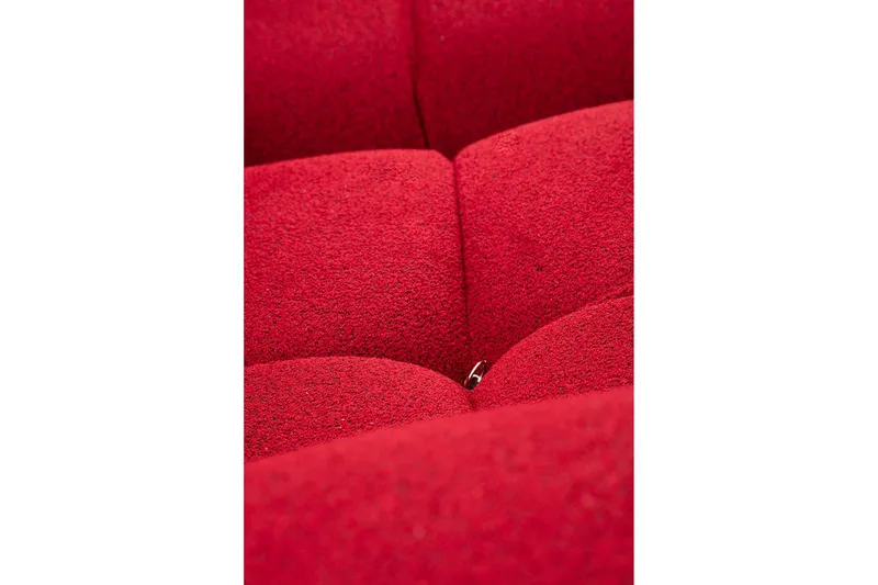 Belgin Vänstermodul / Fåtölj 95 cm med fasta armstöd och repdetaljer - Röd - Möbler - Soffa - Modulsoffor - Övriga moduler till modulsoffa