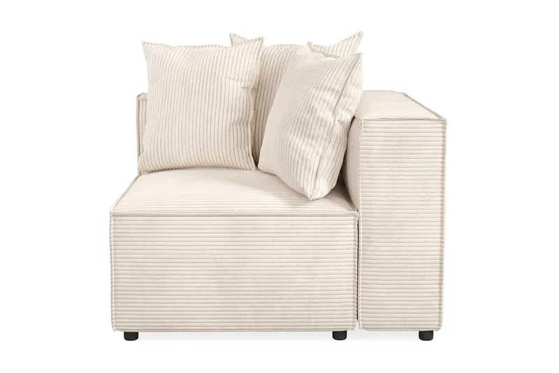 Cubo 1-sits Högermodul i Manchester 108 cm bred - Beige - Möbler - Soffa - Modulsoffor - Övriga moduler till modulsoffa