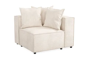 Cubo 1-sits Högermodul i Manchester 108 cm bred - Beige - Möbler - Soffa - Modulsoffor - Övriga moduler till modulsoffa