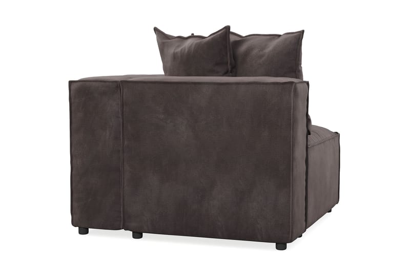 Cubo 1-sits Högermodul i Sammet 108 cm bred - Mörkgrå - Möbler - Soffa - Modulsoffor - Övriga moduler till modulsoffa