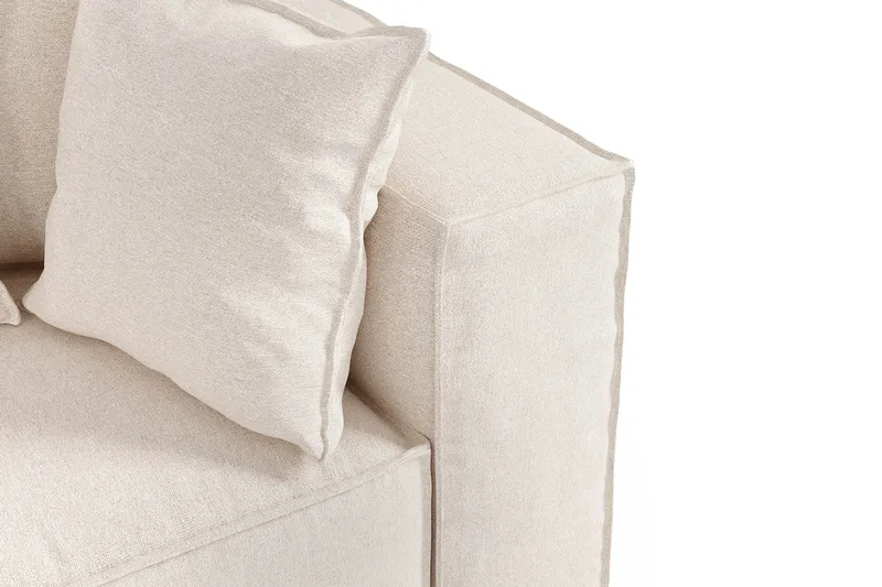 Cubo 1-sits Högermodul i Tyg 108 cm bred - Beige - Möbler - Soffa - Modulsoffor - Övriga moduler till modulsoffa