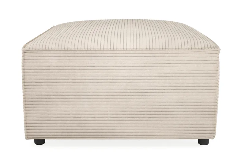Cubo 1-sits  Rektangulär Fotpallsmodul i Manchester 80 cm bred - Beige - Möbler - Soffa - Modulsoffor - Övriga moduler till modulsoffa