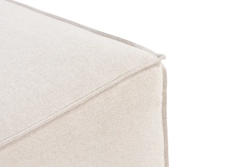 Cubo 1-sits  Rektangulär Fotpallsmodul i Tyg 80 cm bred - Beige - Möbler - Soffa - Modulsoffor - Övriga moduler till modulsoffa