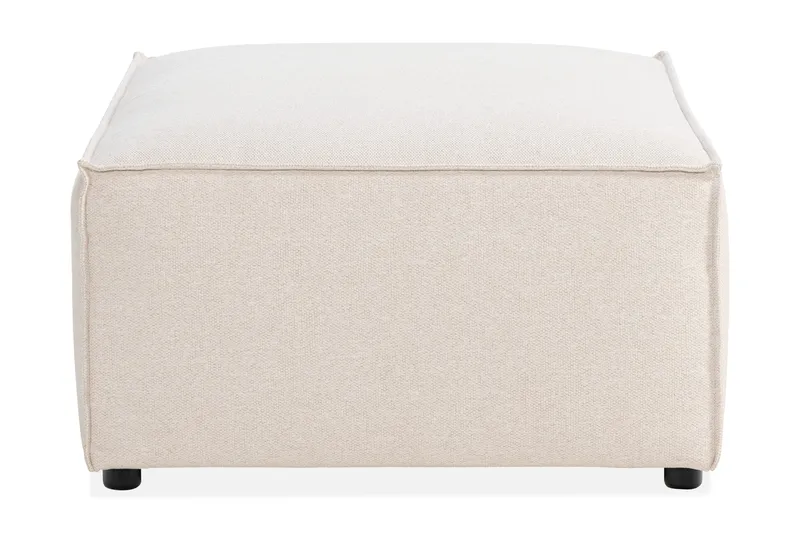 Cubo 1-sits  Rektangulär Fotpallsmodul i Tyg 80 cm bred - Beige - Möbler - Soffa - Modulsoffor - Övriga moduler till modulsoffa