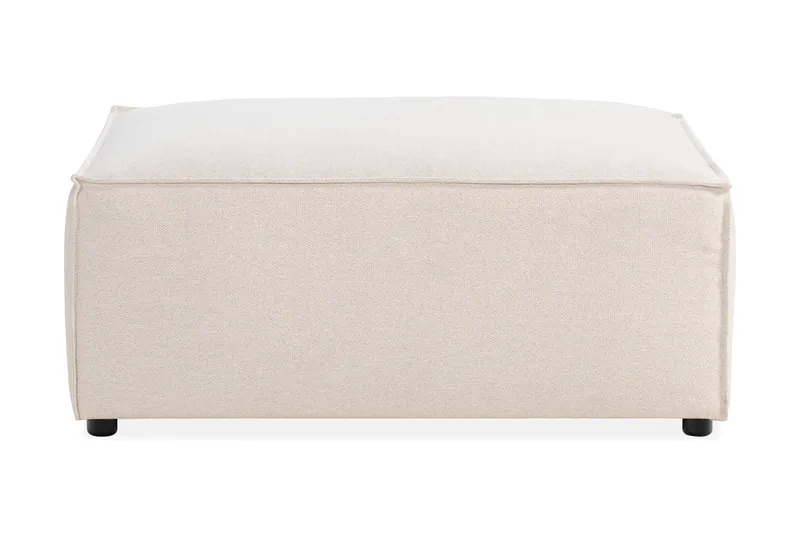 Cubo 1-sits  Rektangulär Fotpallsmodul i Tyg 80 cm bred - Beige - Möbler - Soffa - Modulsoffor - Övriga moduler till modulsoffa