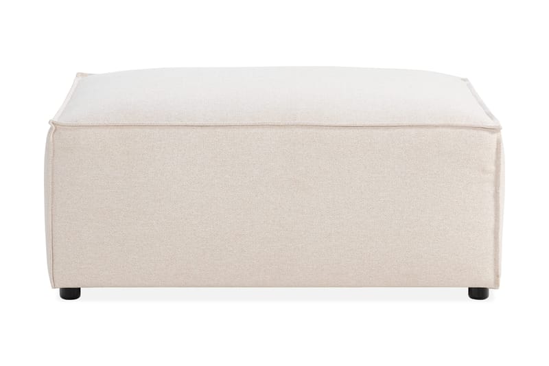 Cubo 1-sits  Rektangulär Fotpallsmodul i Tyg 80 cm bred - Beige - Möbler - Soffa - Modulsoffor - Övriga moduler till modulsoffa