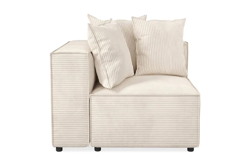 Cubo 1-sits Vänstermodul i Manchester 108 cm bred - Beige - Möbler - Soffa - Modulsoffor - Övriga moduler till modulsoffa