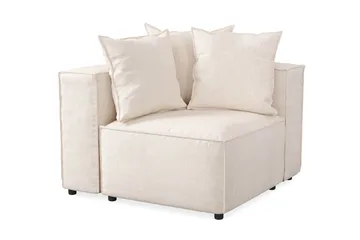 Cubo 1-sits Vänstermodul i Tyg 108 cm bred - Beige - Möbler - Soffa - Modulsoffor - Övriga moduler till modulsoffa