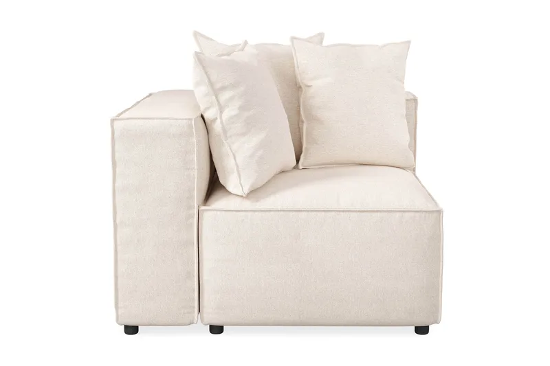 Cubo 1-sits Vänstermodul i Tyg 108 cm bred - Beige - Möbler - Soffa - Modulsoffor - Övriga moduler till modulsoffa
