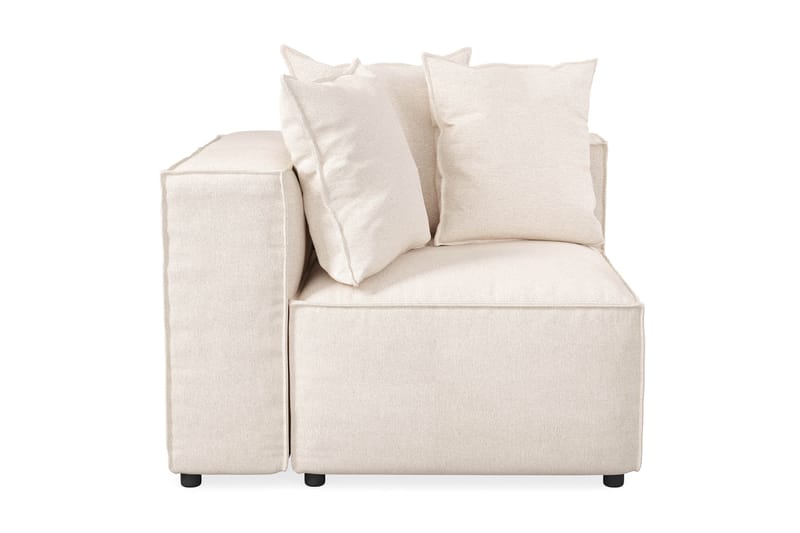Cubo 1-sits Vänstermodul i Tyg 108 cm bred - Beige - Möbler - Soffa - Modulsoffor - Övriga moduler till modulsoffa