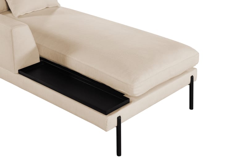 Karridale Divanmodul 92,5 cm Vänster - Beige - Övriga moduler till modulsoffa