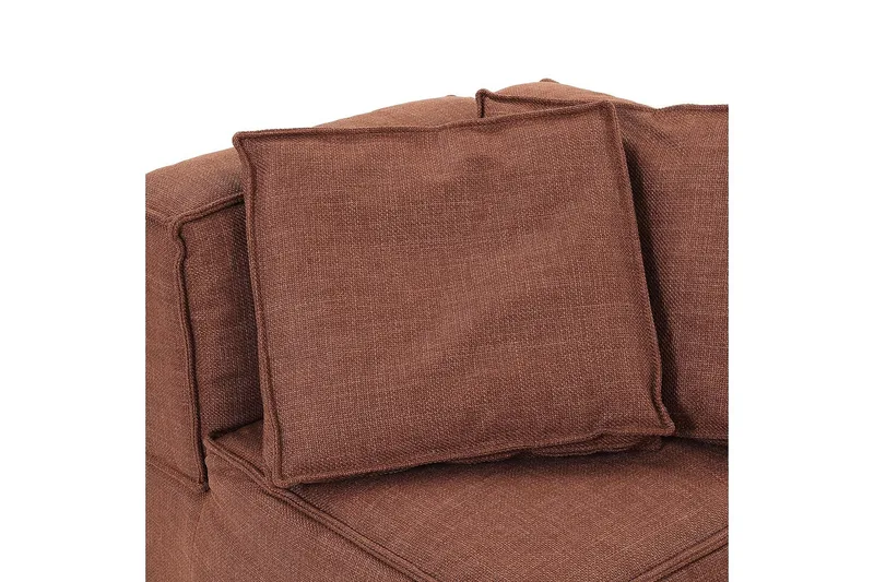 Oceanis Hörnmodul/armstödsmodul höger - Brun - Möbler - Soffa - Modulsoffor - Övriga moduler till modulsoffa