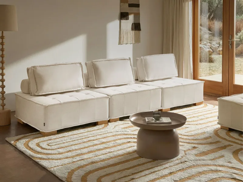 3-sits soffa Tibro - Off-White - Möbler - Soffa - Modulsoffor - Komplett modulsoffa