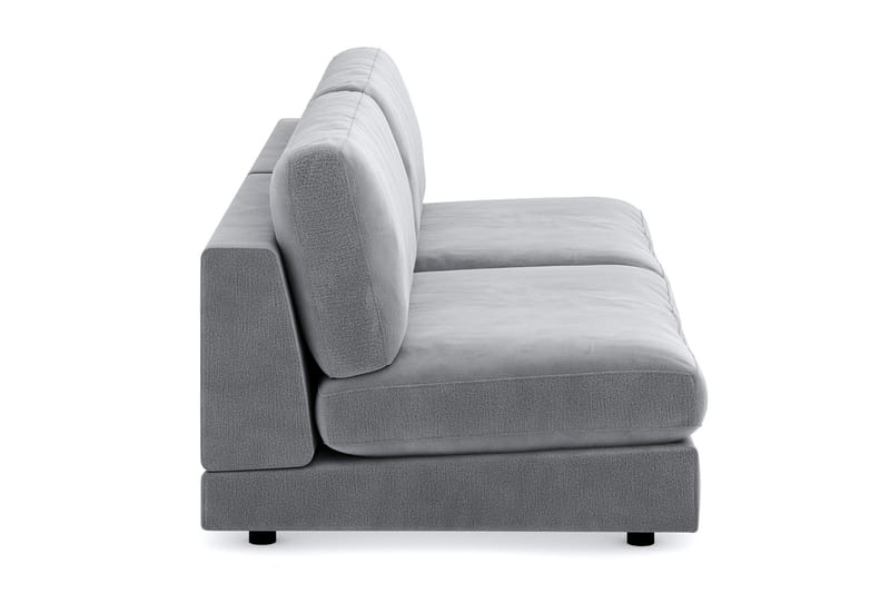 Arken 4-sits Modulsoffa i Sammet - Ljusgrå - Möbler - Soffa - Modulsoffor - Komplett modulsoffa