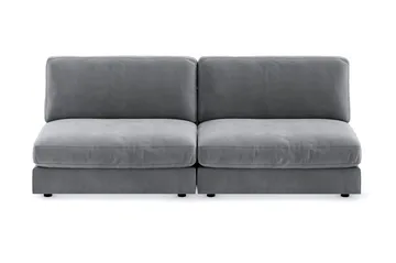 Arken 4-sits Modulsoffa i Sammet - Ljusgrå - Möbler - Soffa - Modulsoffor - Komplett modulsoffa