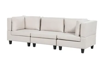 Buck 3-sits Komplett Modulsoffa i Tyg - Beige|Svart - Möbler - Soffa - Modulsoffor - Komplett modulsoffa
