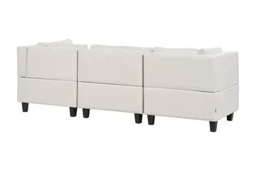 Buck 3-sits Komplett Modulsoffa i Tyg - Beige|Svart - Möbler - Soffa - Modulsoffor - Komplett modulsoffa