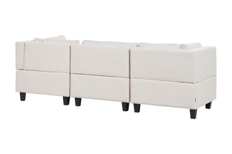 Buck 3-sits Komplett Modulsoffa i Tyg - Beige|Svart - Möbler - Soffa - Modulsoffor - Komplett modulsoffa