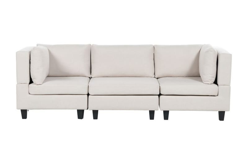 Buck 3-sits Komplett Modulsoffa i Tyg, Beige|Svart
