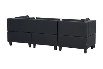 Buck 3-sits Komplett Modulsoffa i Tyg - Svart - Möbler - Soffa - Modulsoffor - Komplett modulsoffa
