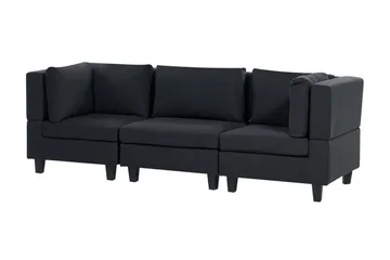 Buck 3-sits Komplett Modulsoffa i Tyg - Svart - Möbler - Soffa - Modulsoffor - Komplett modulsoffa