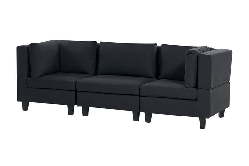 Buck 3-sits Komplett Modulsoffa i Tyg - Svart - Möbler - Soffa - Modulsoffor - Komplett modulsoffa