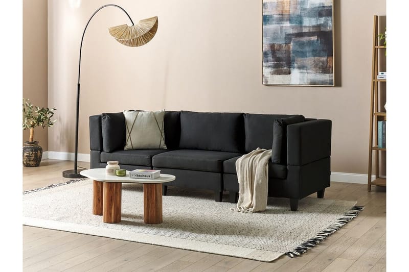 Buck 3-sits Komplett Modulsoffa i Tyg - Svart - Möbler - Soffa - Modulsoffor - Komplett modulsoffa