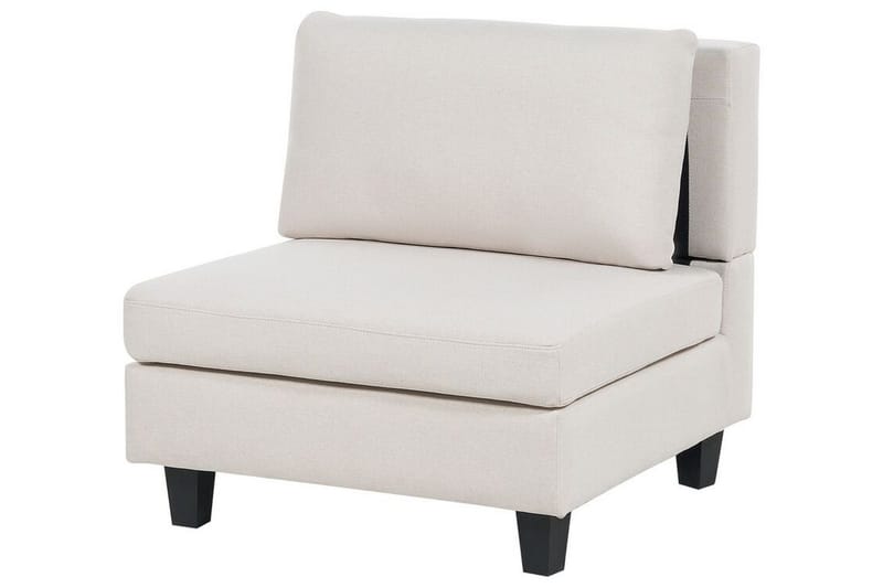 Buck 4-sits L-formad Modulsoffa med Divan och Hörnsoffa i Tyg - Beige|Svart - Möbler - Soffa - Modulsoffor - Komplett modulsoffa