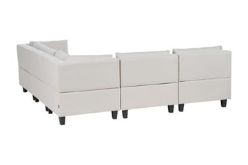 Buck 5-sits L-formad Modulsoffa i Tyg - Beige|Svart - Möbler - Soffa - Modulsoffor - Komplett modulsoffa
