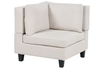 Buck 5-sits L-formad Modulsoffa i Tyg - Beige|Svart - Möbler - Soffa - Modulsoffor - Komplett modulsoffa