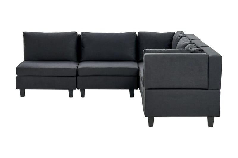 Buck 5-sits L-formad Modulsoffa i Tyg - Svart - Möbler - Soffa - Modulsoffor - Komplett modulsoffa