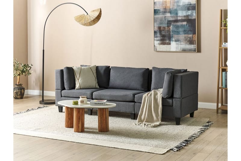 Buck Modulsoffa 3-sits - Grå/Svart - Möbler - Soffa - Modulsoffor - Komplett modulsoffa