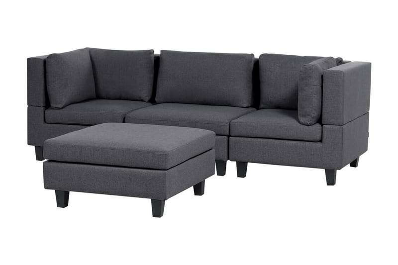 Buck Modulsoffa 3-sits - Grå/Svart - Möbler - Soffa - Modulsoffor - Komplett modulsoffa