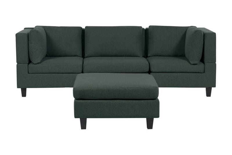 Buck Modulsoffa 3-sits, Grön/Svart