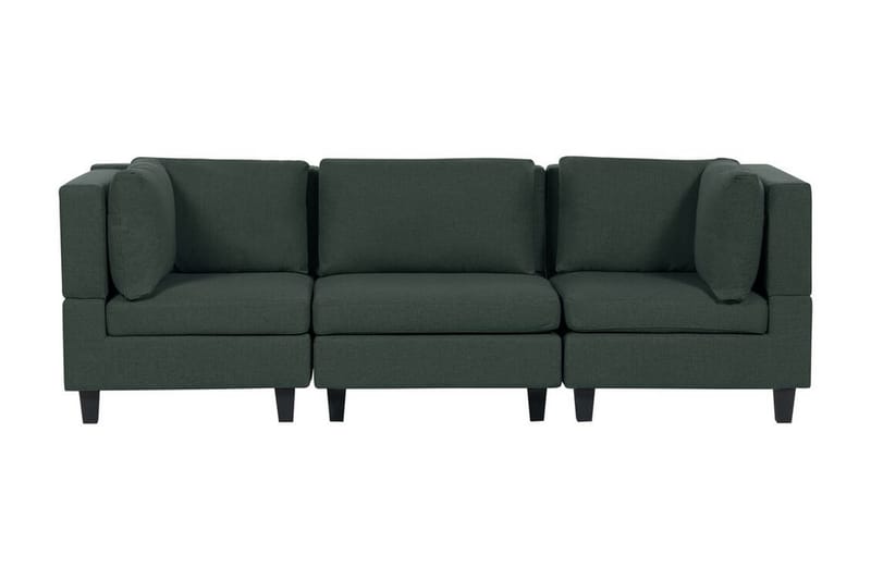 Buck Modulsoffa 3-sits, Grön/Svart